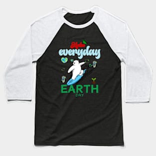 happy funny  earth day 2024 gift april 22 Cute Teacher  Lover Rainbow Baseball T-Shirt